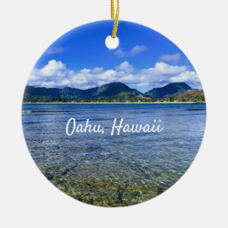 Oahu Beach Cove Keramik Ornament