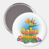 Oahu Design Magnet (Vorderseite/Rückseite)