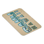 Oahu Hawaii Beach Foto Text Magnet (Rechte Seite)