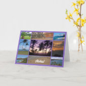 Oahu, Hawaii Card Karte (Gelbe Blume)