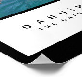 Oahu Hawaii - Der Ort der Ansammlung Poster (Ecke)