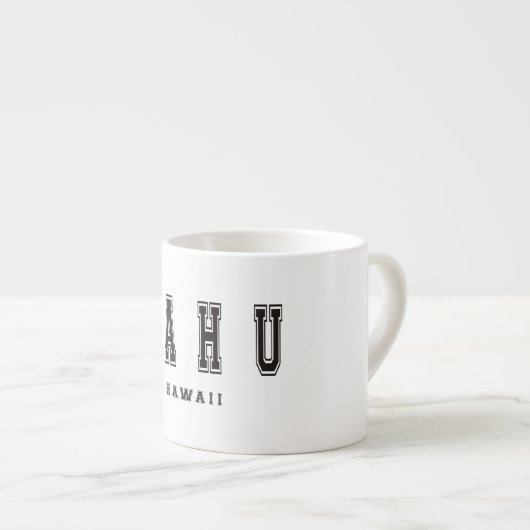 Oahu Hawaii Espressotasse (Vorderseite Rechts)