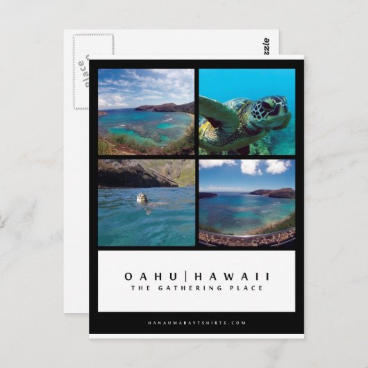 Oahu Hawaii Hanauma Bay Post Card Postkarte (Vorne/Hinten)