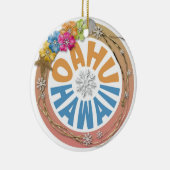 Oahu Hawaii Hibiskus Keramik Ornament (Rechts)