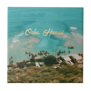 Oahu Hawaii Insel Reise Souvenir Fliese