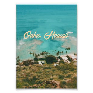 Oahu Hawaii Insel Reise Souvenir Fotodruck