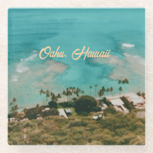 Oahu Hawaii Insel Reise Souvenir Glasuntersetzer