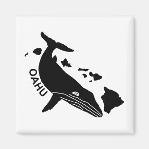 Oahu - Hawaii Islands Humpback Magnet