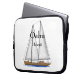 Oahu Hawaii Laptopschutzhülle (Vorderseite Links)