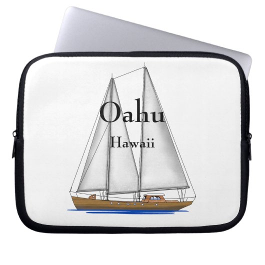 Oahu Hawaii Laptopschutzhülle (Vorderseite)
