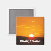 Oahu, Hawaii Magnet (Vorderseite/Rückseite)