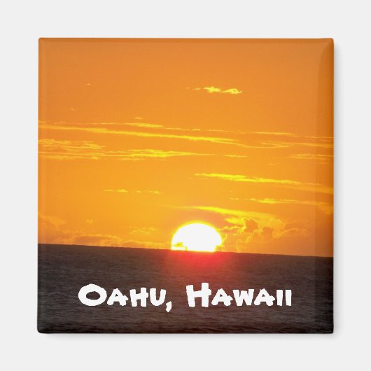 Oahu, Hawaii Magnet (Vorne)