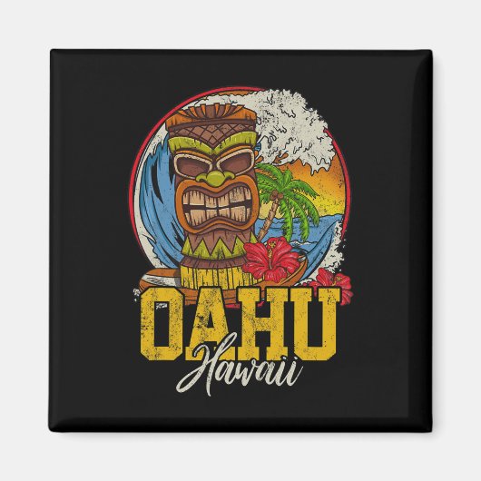 Oahu Hawaii  Magnet (Vorne)