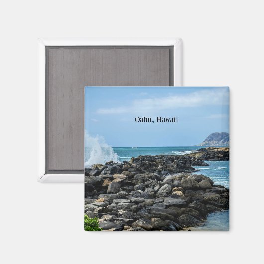 Oahu, Hawaii Magnet (Vorderseite/Rückseite)