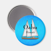 Oahu Hawaii Magnet (Vorderseite/Rückseite)