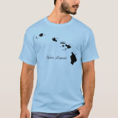 Oahu Hawaii mit hawaiianischen Inseln T-Shirt (Vorderseite)
