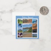 Oahu, Hawaii Mitteilungskarte (Vorderseite/Rückseite Beispiel)