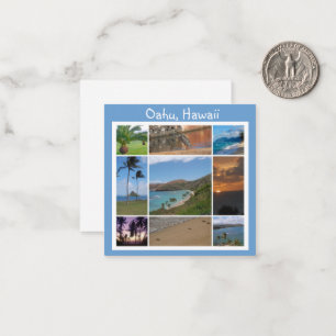 Oahu, Hawaii Mitteilungskarte