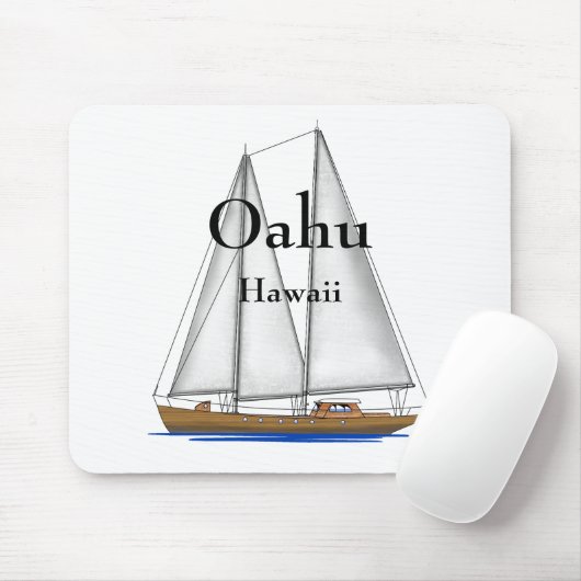 Oahu Hawaii Mousepad (Mit Mouse)
