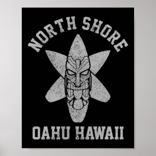 Oahu Hawaii Nordküste Surfstrand Surf Surfer Gif Poster