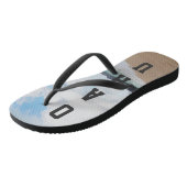 Oahu Hawaii Ocean Waves & Beach Badesandalen (Schrägansicht)