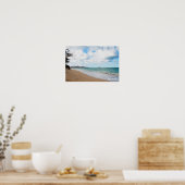 Oahu Hawaii Ocean Waves & Beach Poster (Küche)
