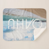 Oahu Hawaii Ocean Waves & Beach Sherpadecke (Vorderseite (Horizontal))