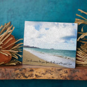 Oahu Hawaii Ölfarbe Druck und Zitat Fotoplatte (Seite)