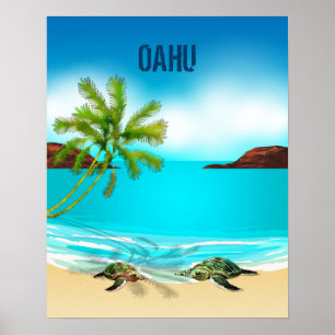 Oahu Hawaii Poster