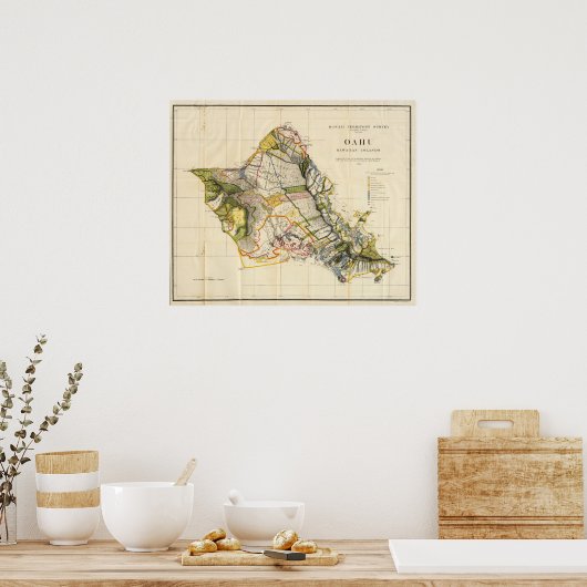 Oahu, Hawaii Poster (Küche)