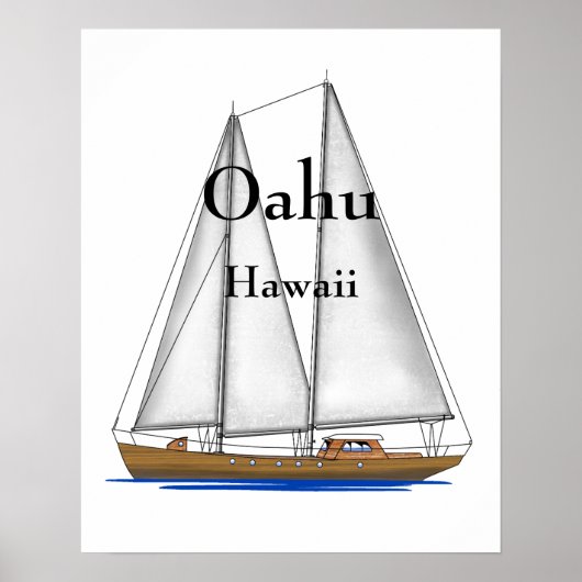 Oahu Hawaii Poster (Vorne)