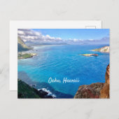 Oahu, Hawaii Postkarte (Vorne/Hinten)