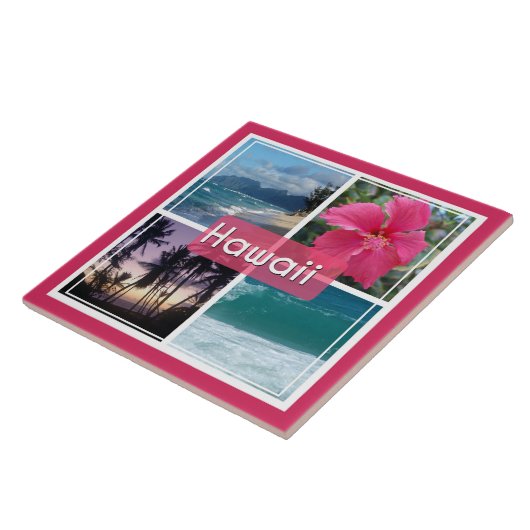 Oahu, Hawaii Seascape Fliese (Seite)