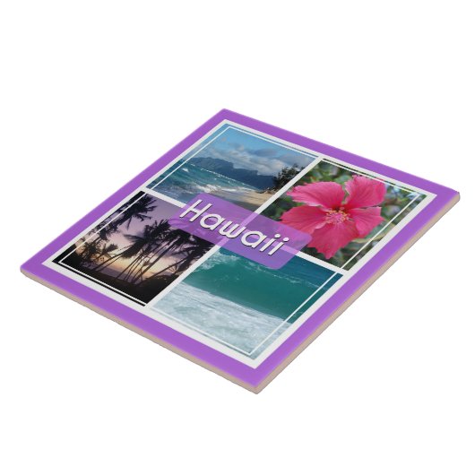 Oahu, Hawaii Seascape Fliese (Seite)