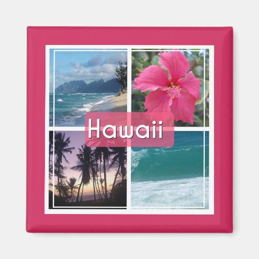 Oahu, Hawaii Seascape Magnet (Vorne)