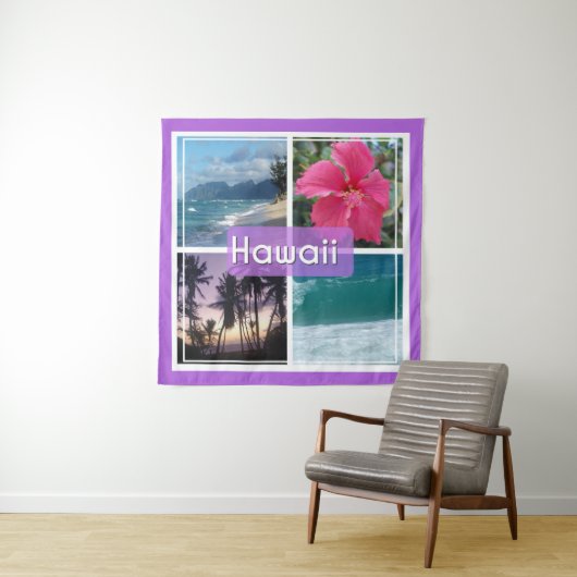 Oahu, Hawaii Seascape Wandteppich (Beispiel)