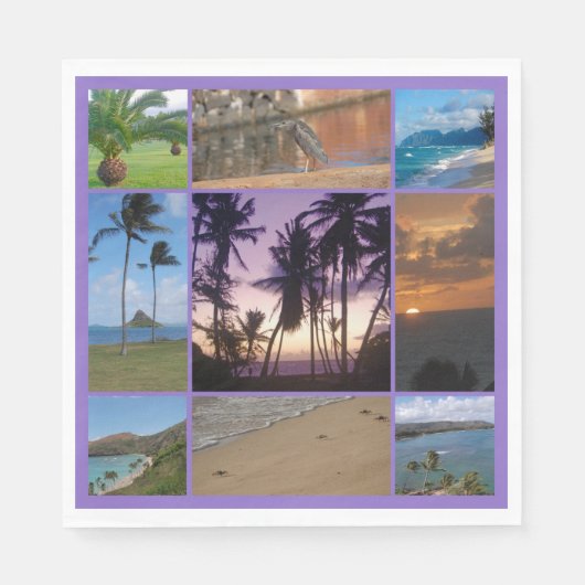 Oahu, Hawaii Serviette (Vorderseite)