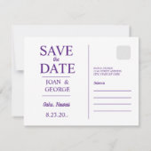 Oahu, Hawaii, Travel Postcard, Save The Date (Rückseite)