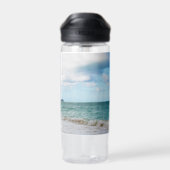 Oahu Hawaii Tropical Beach Landschaft Art Trinkflasche (Rückseite)