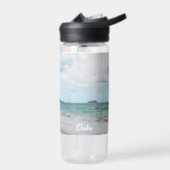 Oahu Hawaii Tropical Beach Landschaft Art Trinkflasche (Links)