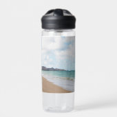 Oahu Hawaii Tropical Beach Landschaft Art Trinkflasche (Vorderseite)