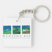 Oahu Hawaii Turtle Schlüsselanhänger (Rückseite)