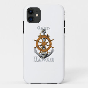 Oahu Hawaii Urlaub nautischer Anker Steuerrad Sege Case-Mate iPhone Hülle