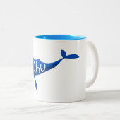 O'ahu Hawaii Whale Zweifarbige Tasse (VorderseiteRechts)