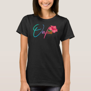 Oahu Hawaiian Hibiskus Blume Hawaii Beach Luau P T-Shirt