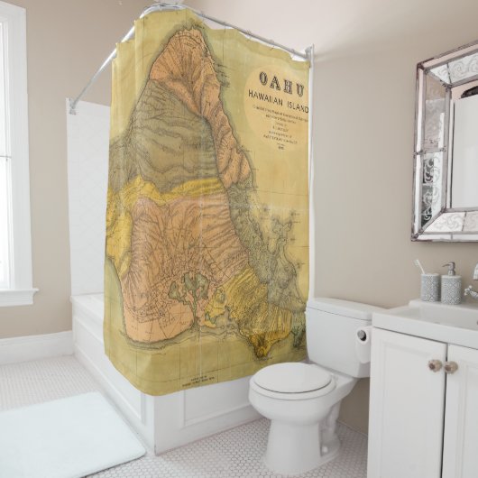 Oahu, hawaiische Inseln Duschvorhang (Beispiel)