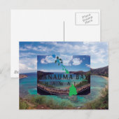 Oahu Island Turtle Postkarte (Vorne/Hinten)