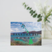 Oahu Island Turtle Postkarte (Stehend Vorderseite)