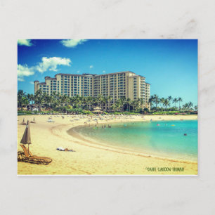 Oahu Lagoon Hawaii Feiertagspostkarte
