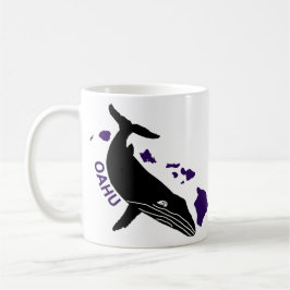 Oahu - Lila Hawaii-Inseln Humpback Kaffeetasse